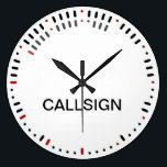 Stylish Morse Code Clock<br><div class="desc">This stylish and unusual clock cleverly uses Morse code dots and dashes to both show the numbers and mark off the minutes. Each digit in Morse code is made of 5 dots and dashes and the first dot or dash of each number has been highlighted in red. The digit "1"...</div>