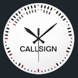 Stylish Morse Code Clock<br><div class="desc">This stylish and unusual clock cleverly uses Morse code dots and dashes to both show the numbers and mark off the minutes. Each digit in Morse code is made of 5 dots and dashes and the first dot or dash of each number has been highlighted in red. The digit "1"...</div>