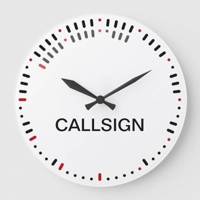 Stylish Morse Code Clock (Front)