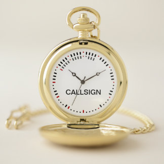 Stylish Morse Code Pocket Watch