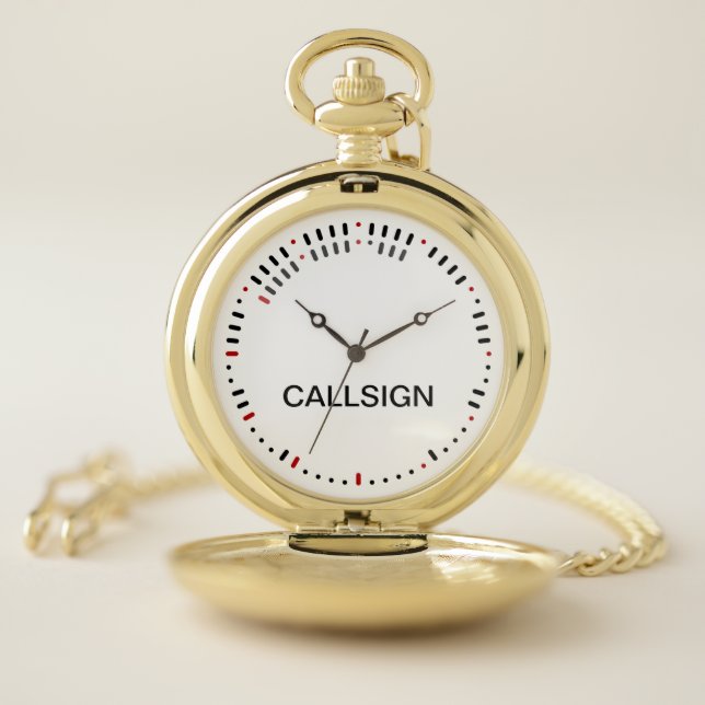 Stylish Morse Code Pocket Watch (Inside)