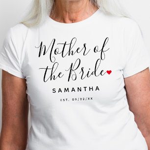 Stylish Mother Of The Bride Wedding T-Shirt