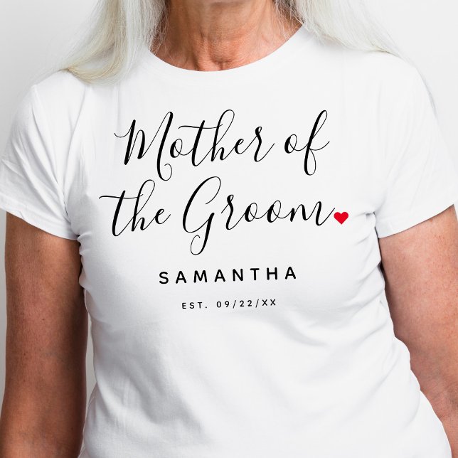 Stylish Mother Of The Groom Wedding T-Shirt (Creator Uploaded)