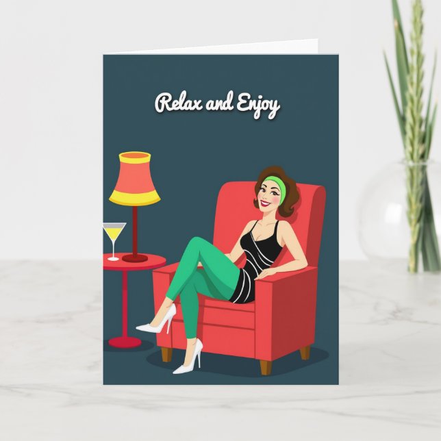 Stylish Mothers Day Getaway Card (Front)
