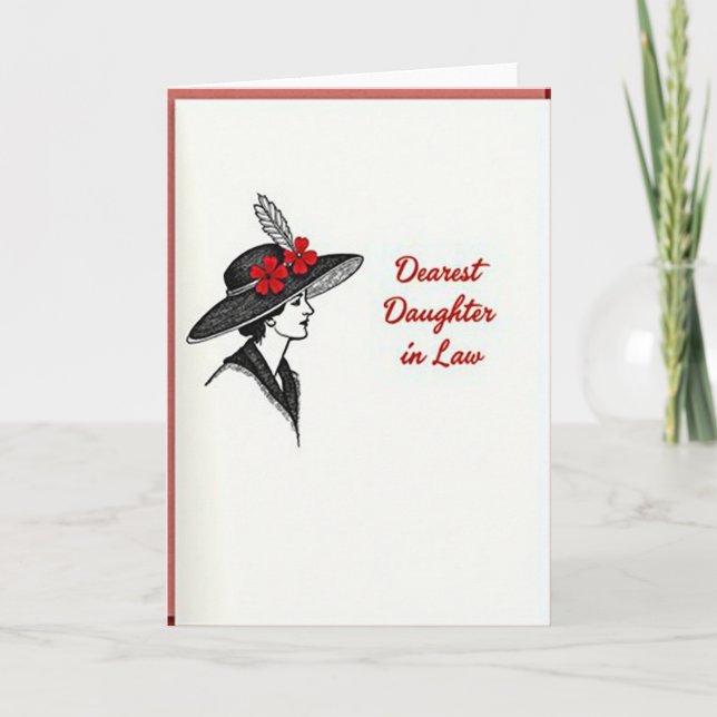 Stylish Mothers Day Sketch Card (Front)