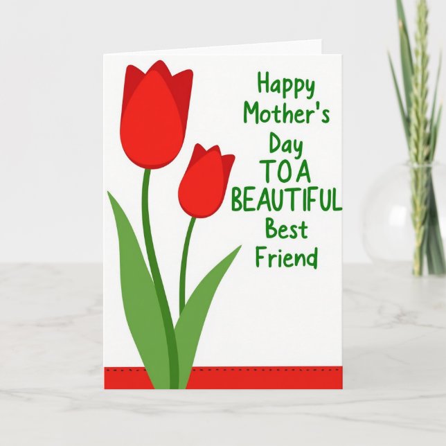 Stylish Mothers Day Spring Card (Front)