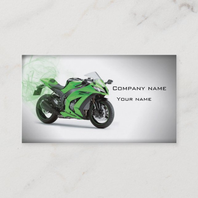 Stylish motorcycle business card (Front)