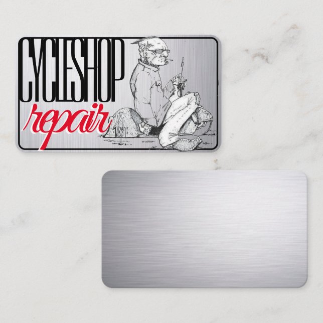 Stylish Motorcycle Business Card (Front/Back)