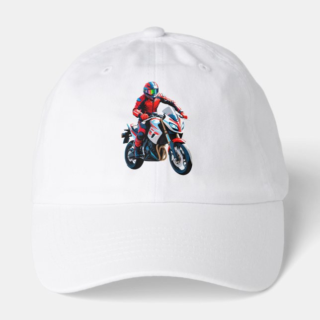 Stylish Motorcycle Rider Hat (Front)