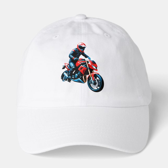 Stylish Motorcycle Rider Hat (Front)