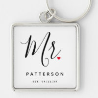 Stylish Mr. Custom Last Name & Date Wedding