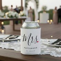 Stylish Mrs. Custom Last Name & Date Wedding