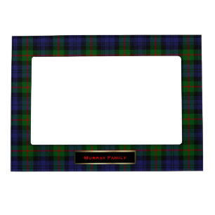 Stylish Murray Family Tartan Plaid Custom Magnetic Frame