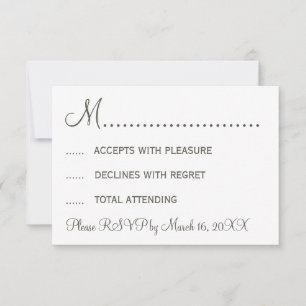 Stylish Mustache and Lips RSVP