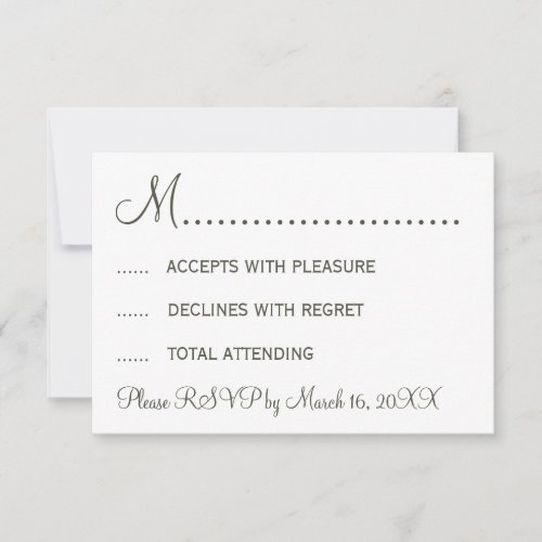 Stylish Mustache and Lips RSVP