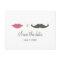 Stylish Mustache and Lips Save the Date
