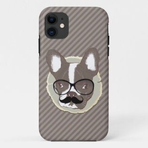 Stylish Mustache French Bulldog iPhone 5 Case