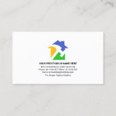 Stylish Name Handyman Signage Master Builder Business Card (Back)
