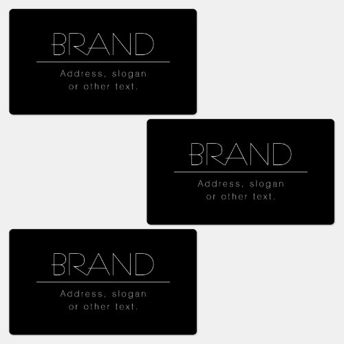 Stylish Name  Slogan or other text  Labels