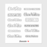 Stylish Name Sticker Stylish Name Sticker