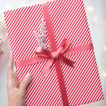 Stylish Narrow Diagonal Striped Red White Wrapping Paper<br><div class="desc">Candy stripes are always a popular choice for all kinds of celebrations, including birthdays, holidays and everyday gift giving! This simple and stylish gift wrap with diagonal stripes, comes in a traditional color palette of red and white. Perfect with a jute string tie or a luxury bow! Premium quality paper,...</div>
