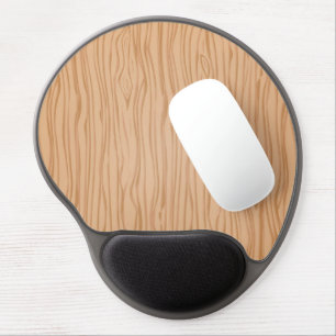 Stylish Natural Wood Grain Gel Mouse Pad for Offic