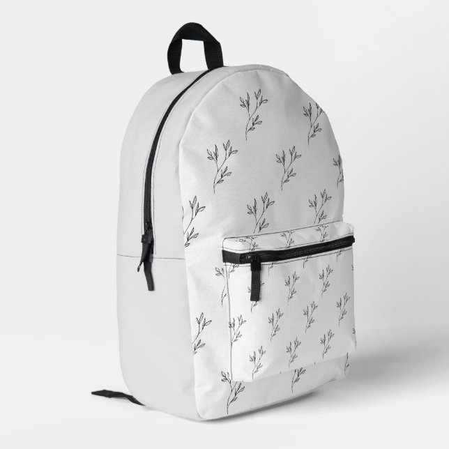 Stylish Nature-Inspired Backpack for Everyday Use (Back Corner Left)