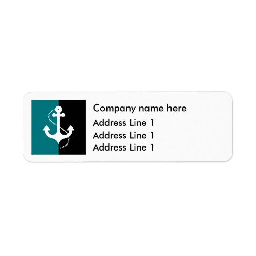 Stylish Nautical Office Return Address Labels 