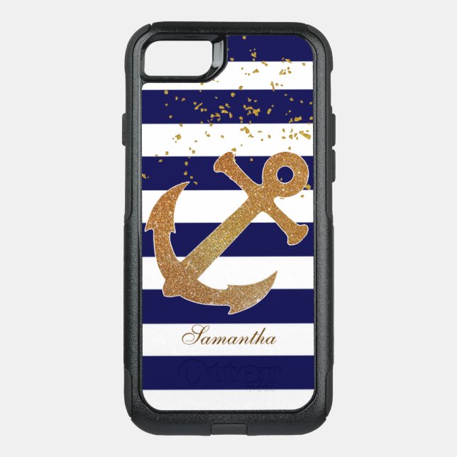 Stylish Nautical Otterbox iPhone 5S Case (Back)