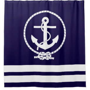 Stylish Nautical Shower Curtain