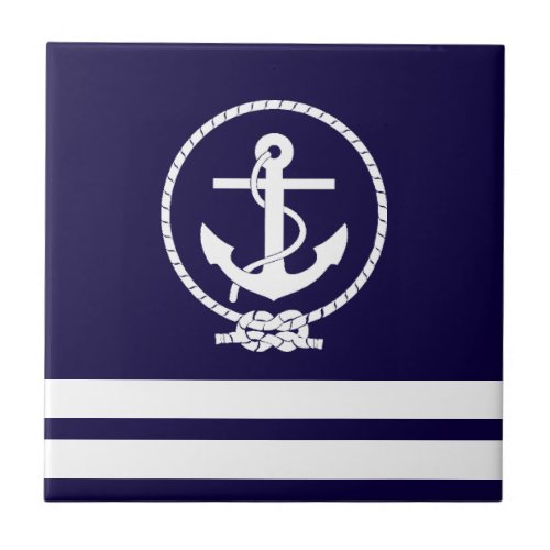 Stylish Nautical Theme Tile