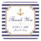 Stylish Nautical Wedding Thank You Favors Stickers