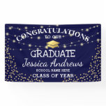 Stylish Navy & Gold Class of 2022 Graduation Banner Stylish Navy & Gold Class of 2022 Graduation Banner