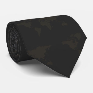 Stylish Neck Tie with Vintage or Modern Geographic