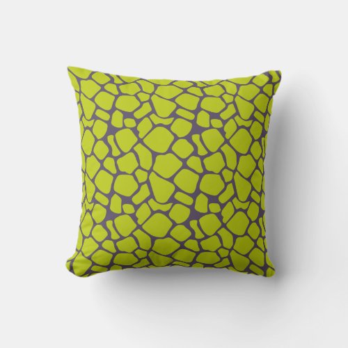 Stylish Neon Purple Leopard Print Animal Skins Throw Pillow