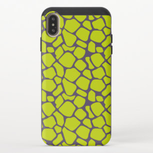 Stylish Neon Purple Leopard Print Animal Skins iPhone XS Max Slider Case