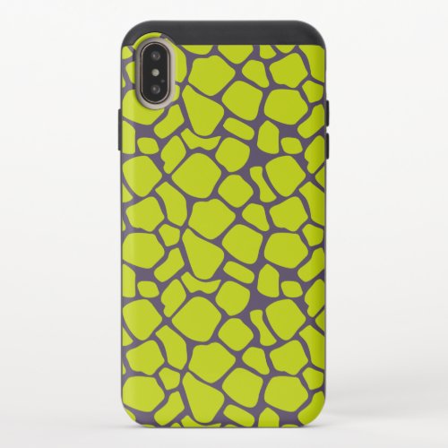 Stylish Neon Purple Leopard Print Animal Skins iPhone XS Max Slider Case