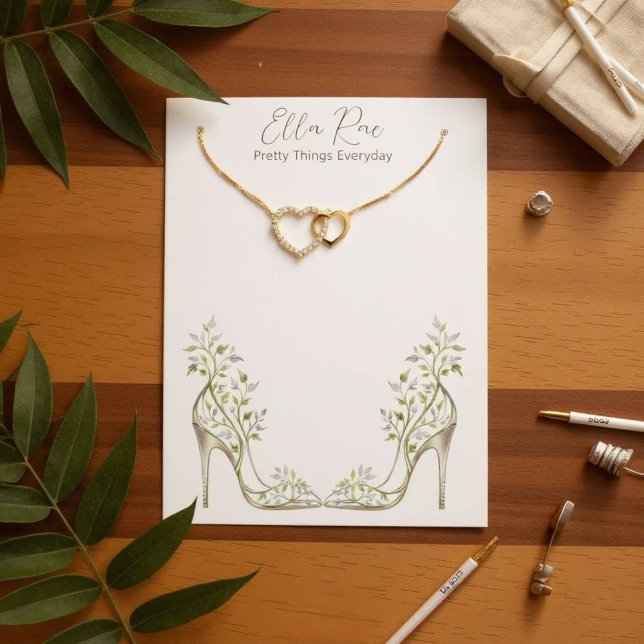 Stylish Neutral Foliage Shoe Design (Shoe Foliage Pattern)