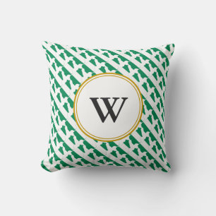 Stylish NIGERIA  Blessed Nation Monogram Gift Throw Pillow