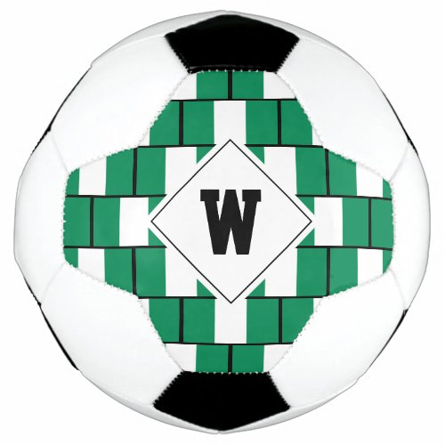 Stylish NIGERIA FLAG Monogram Soccer Ball
