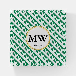 Stylish NIGERIA Naija Abundant Life Monogram Paperweight