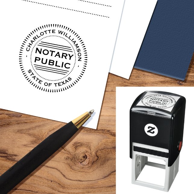 Stylish Notary Public Loan Signing Agent Self-inking Stamp (Creator Uploaded)