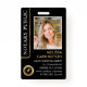 Stylish Notary Public Photo QR Code ID Black Gold