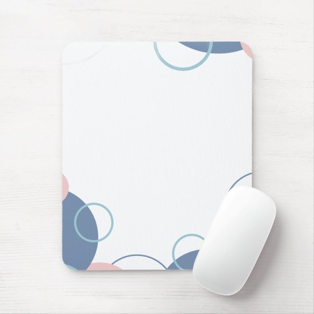 Stylish Notebook with Colorful Circles Design Mouse Pad (With Mouse)