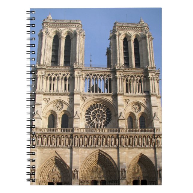 Stylish Notebook with Notre Dame de Paris (Front)