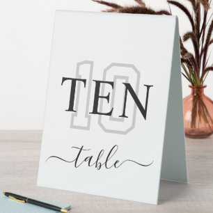 Stylish Numbered Table Tent for Parties and Events