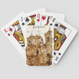 Stylish Oaxaca Mexico Templo de Santo Domingo Poker Cards