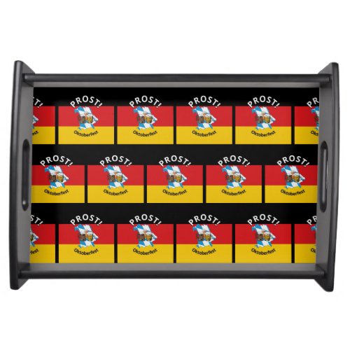 Stylish Oktoberfest German Flag Beer Serving Tray