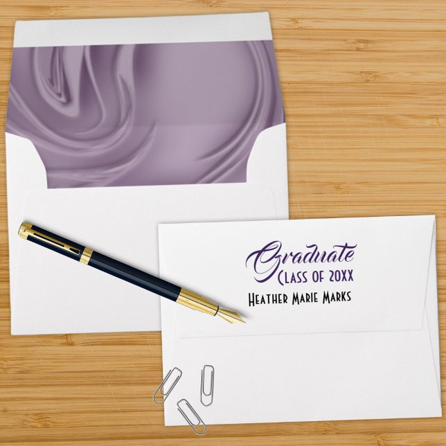 Stylish Old Lavender Strokes Interior Artwork Envelope (Creator Uploaded)