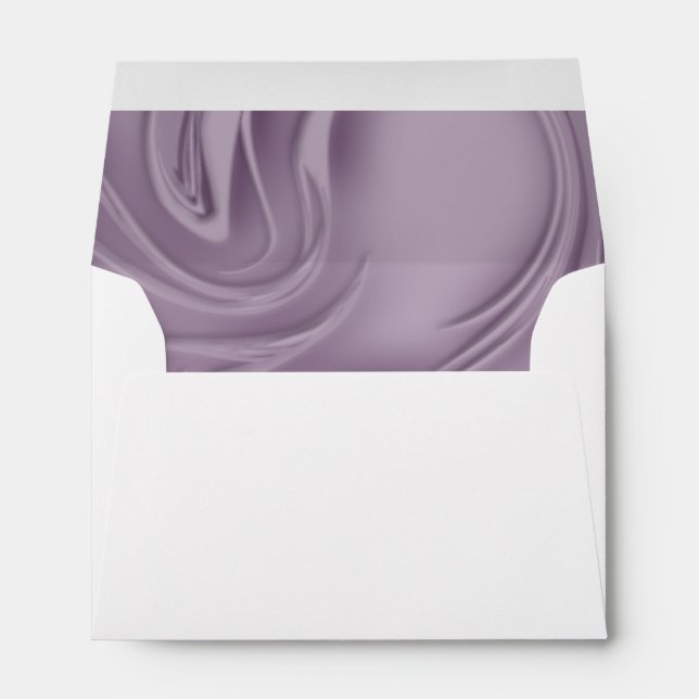 Stylish Old Lavender Strokes Interior  Envelope (Back (Bottom))